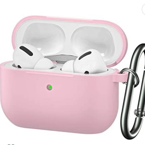3/$15 AirPods Pro Case Soft Silicone Skin Cover Shock Absorbing with Keychain - Picture 3 of 6